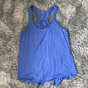 Blue Lululemon Open Back Tank